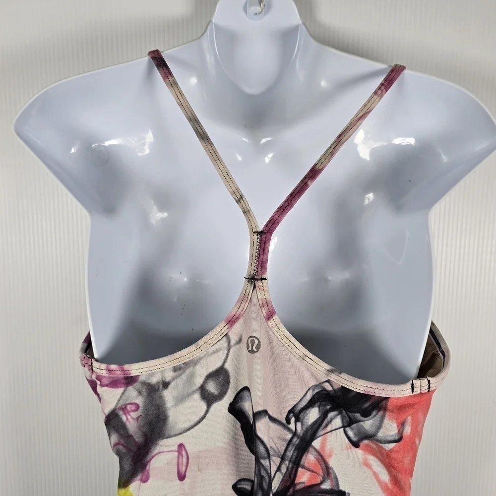 Lululemon Unicorn Tears Power Y Tank Top Adjustable Straps Size 8 Rare Print